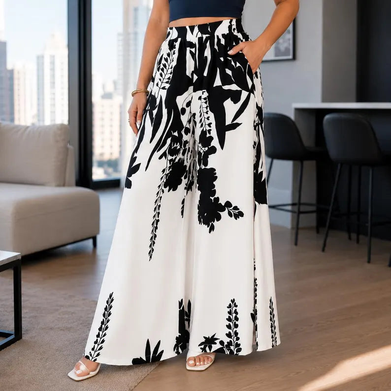 Floral Palazzo Pants