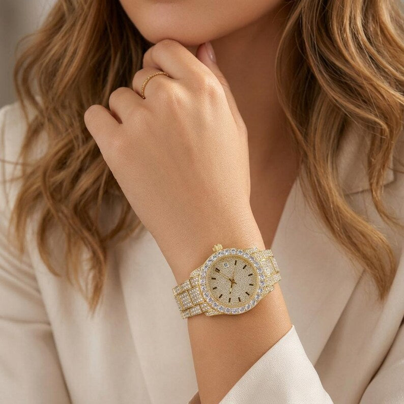 Crystal Quartz Wristwatch