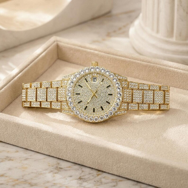 Crystal Quartz Wristwatch