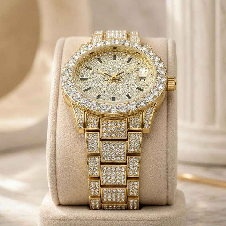 Crystal Quartz Wristwatch