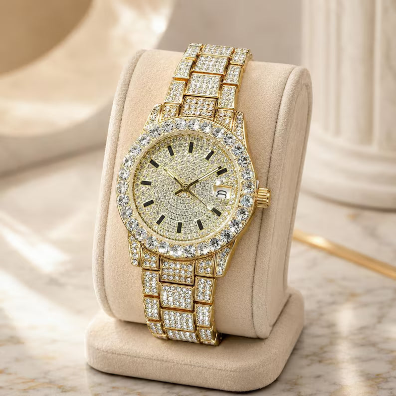 Crystal Quartz Wristwatch