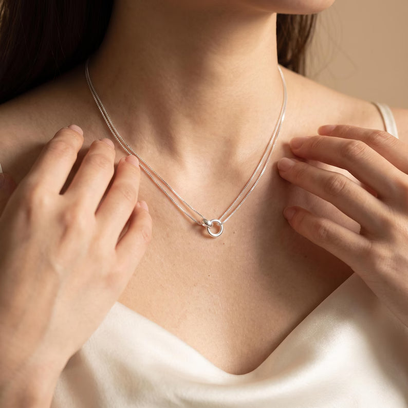 Silver Ring Necklace